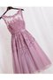 Robe de bal facile col u profond fermeutre eclair textile en tulle a-ligne - photo 2