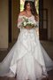 Robe de mariée mode romantique plissage luxueux de traîne mi-longue - photo 1