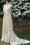 Robe de mariée longue delicat exceptionnel avec manche courte de col en v - photo 1
