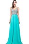 Robe de soirée a-ligne manche nulle avec chiffon avec perle avec cristal - photo 1