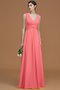 Robe demoiselle d'honneur naturel manche nulle a-ligne fermeutre eclair ruché - photo 34