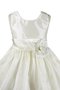 Robe de cortège enfant naturel manche nulle avec zip col u profond ligne a - photo 2