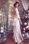 Robe de mariée simple ruché de fourreau décolleté dans le dos ceinture en étoffe - photo 1