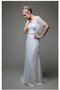 Robe de mariée naturel avec perle avec décoration dentelle ligne a en plage - photo 2