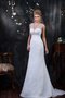 Robe de mariée naturel classique de fourreau ceinture en étoffe longueur au ras du sol - photo 1