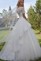 Robe de mariée charmeuse v encolure de mode de bal dans l'eglise avec gaze - photo 2