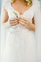 Robe de mariée naturel ligne a avec décoration dentelle de princesse en tulle - photo 2