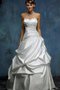 Robe de mariée naturel manche nulle col en forme de cœur en satin de mode de bal - photo 1