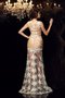 Robe de soirée longue longueur au ras du sol de sirène appliques textile taffetas - photo 2