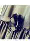 Robe de cortège enfant naturel de princesse ligne a encolure ronde avec fleurs - photo 3