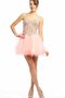 Robe de graduation chic bref avec lacets en tulle ligne a - photo 1