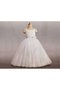 Robe de cortège enfant plissage naturel en tulle de mode de bal avec manche courte - photo 2