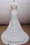 Robe de mariée festonné delicat de fourreau v encolure de sirène - photo 1