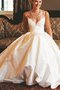 Robe de mariée avec zip de traîne courte fabuleux ruché de princesse - photo 3