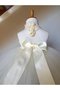 Robe de cortège enfant plissage dénudé avec nœud à boucles de mode de bal de lotus - photo 2