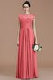 Robe demoiselle d'honneur naturel avec chiffon de princesse au niveau de cou a-ligne - photo 33