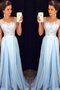 Robe de bal avec chiffon de tour de ceinture empire a-ligne de princesse appliques - photo 1