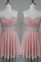 Robe de bal bref de col en cœur a-ligne avec sans manches avec chiffon - photo 2