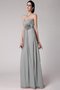 Robe demoiselle d'honneur plissage longue avec fronce fermeutre eclair manche nulle - photo 26