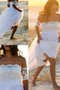 Robe de mariée noble longueru au niveau de sol avec chiffon avec sans manches naturel - photo 2