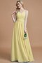 Robe demoiselle d'honneur naturel manche nulle v encolure a-ligne de princesse - photo 14