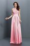 Robe demoiselle d'honneur longue fermeutre eclair de princesse avec chiffon jusqu'au sol - photo 21