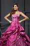 Robe de quinceanera longue longueur au ras du sol cordon de mode de bal de col en cœur - photo 3