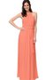 Robe demoiselle d'honneur ceinture avec sans manches en chiffon avec nœud à boucles - photo 1