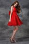 Robe de cocktail naturel sans dos ligne a v encolure de princesse - photo 3
