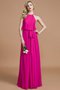 Robe demoiselle d'honneur ceinture longueur au ras du sol a-ligne manche nulle avec ruban - photo 16