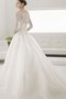 Robe de mariée romantique pendant boutonné ceinture en étoffe ligne a - photo 2
