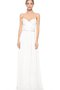 Robe de mariée longue en plage ceinture en étoffe entrecroisé maillot - photo 1