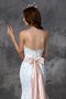 Robe de mariée naturel longue ceinture avec sans manches décolleté dans le dos - photo 5