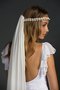 Robe de mariée sexy plissage distinguee de sirène avec manche courte - photo 2