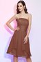 Robe demoiselle d'honneur bref plissage avec fronce de princesse a-ligne - photo 4