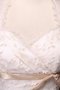 Robe de mariée avec perle en satin en dentelle longueur mollet textile en tulle - photo 2