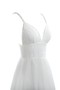 Robe de mariée humble plissage de bustier textile en tulle manche nulle - photo 5