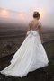 Robe de mariée de princesse en chiffon longueur au niveau de sol v encolure ligne a - photo 2