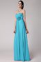 Robe demoiselle d'honneur plissage longue avec fronce fermeutre eclair manche nulle - photo 3