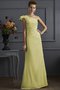 Robe demoiselle d'honneur longue plissage avec fronce de fourreau manche nulle - photo 9