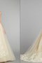 Robe de mariée en tulle de mode de bal sans dos ceinture avec décoration dentelle - photo 2