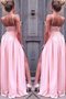 Robe de soirée naturel manche nulle en chiffon ligne a larges bretelles - photo 2