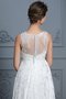 Robe de mariée manche nulle fait main avec décoration dentelle col u profond naturel - photo 8