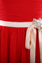 Robe demoiselle d'honneur formelle avec perle avec zip au niveau de genou manche nulle - photo 4