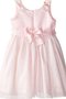 Robe de cortège enfant courte plissage encolure ronde textile taffetas a-ligne - photo 2