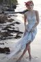 Robe de mariée nature simple avec chiffon fermeutre eclair a plage - photo 2