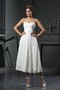 Robe de mariée bref jusqu'au mollet de tour de ceinture en haute ligne a de col en cœur - photo 1