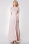 Robe demoiselle d'honneur romantique facile en chiffon ceinture ligne a - photo 1