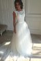 Robe de mariée de traîne moyenne rêveur avec perle en tulle naturel - photo 1