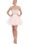 Robe de graduation delicat impressioé plissage textile en tulle a-ligne - photo 1